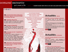 Tablet Screenshot of domaine-brossette.com